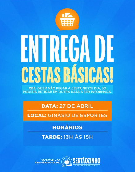 Entrega de Cestas Básicas