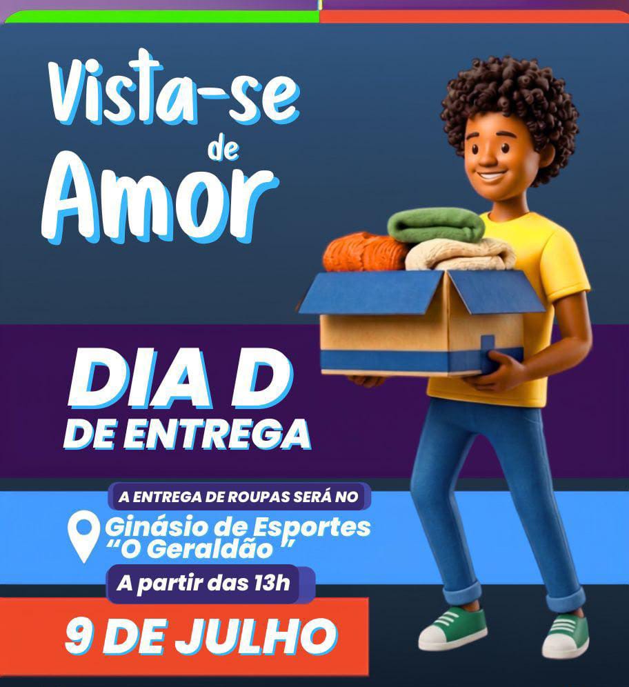 Dia D da campanha "Vista-se de Amor" acontece nesta quarta-feira em Sertãozinho