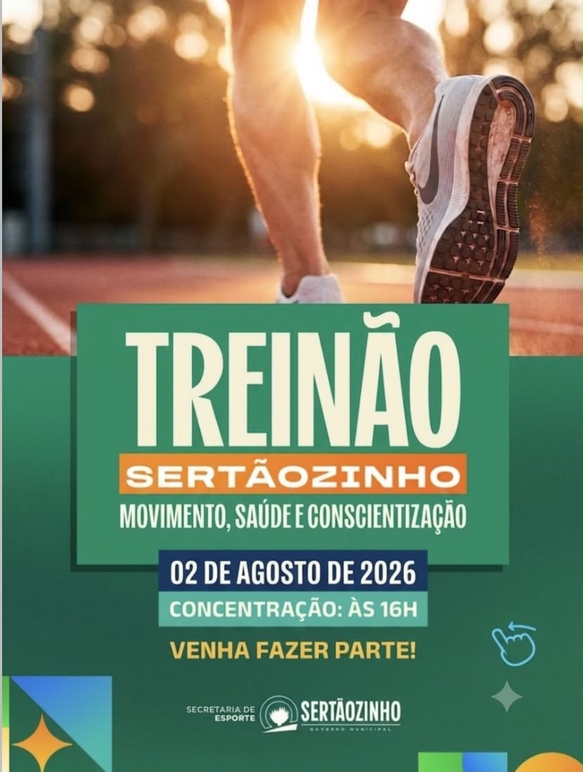 Sertãozinho promove "Treinão" com foco em saúde e conscientização