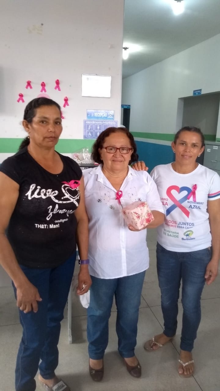 SECRETARIA DE SAÚDE: REALIZA NO SITIO GUABIRABA EVENTO EM ALUSÃO AO ""OUTUBRO ROSA""